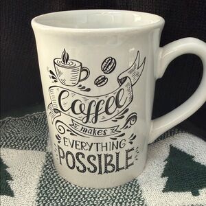 Royal Norfolk Black and White Coffee Mug